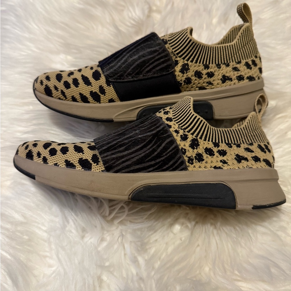 Mark Nason leopard print slip-on sneakers - Picture 3 of 5